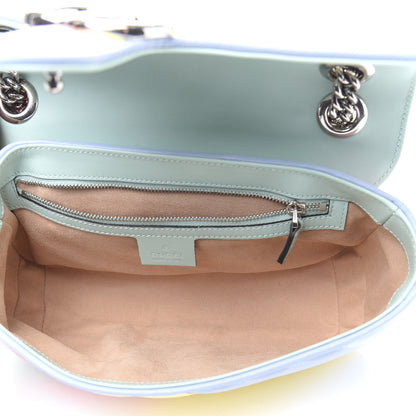 Gucci Calfskin Matelasse Diagonal Small GG Marmont Shoulder Bag Multicolor Pastel 6 of 13