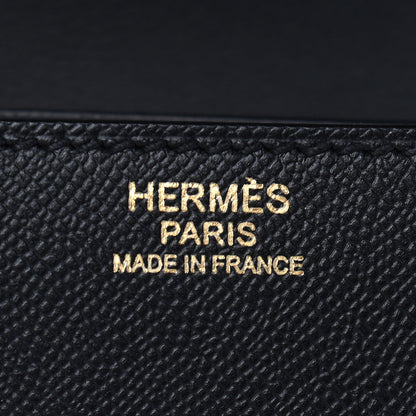 Hermes Grained Monsieur Mosaique Au 24-21 Black 5 of 7