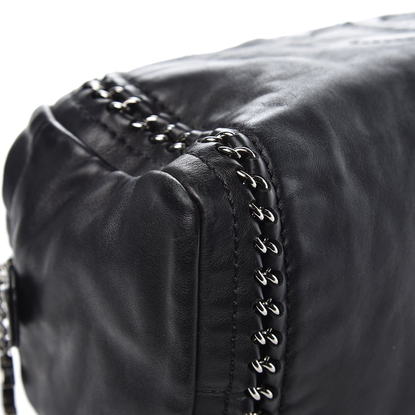 Smooth Calfskin Medium Luxe Ligne Bowler Black