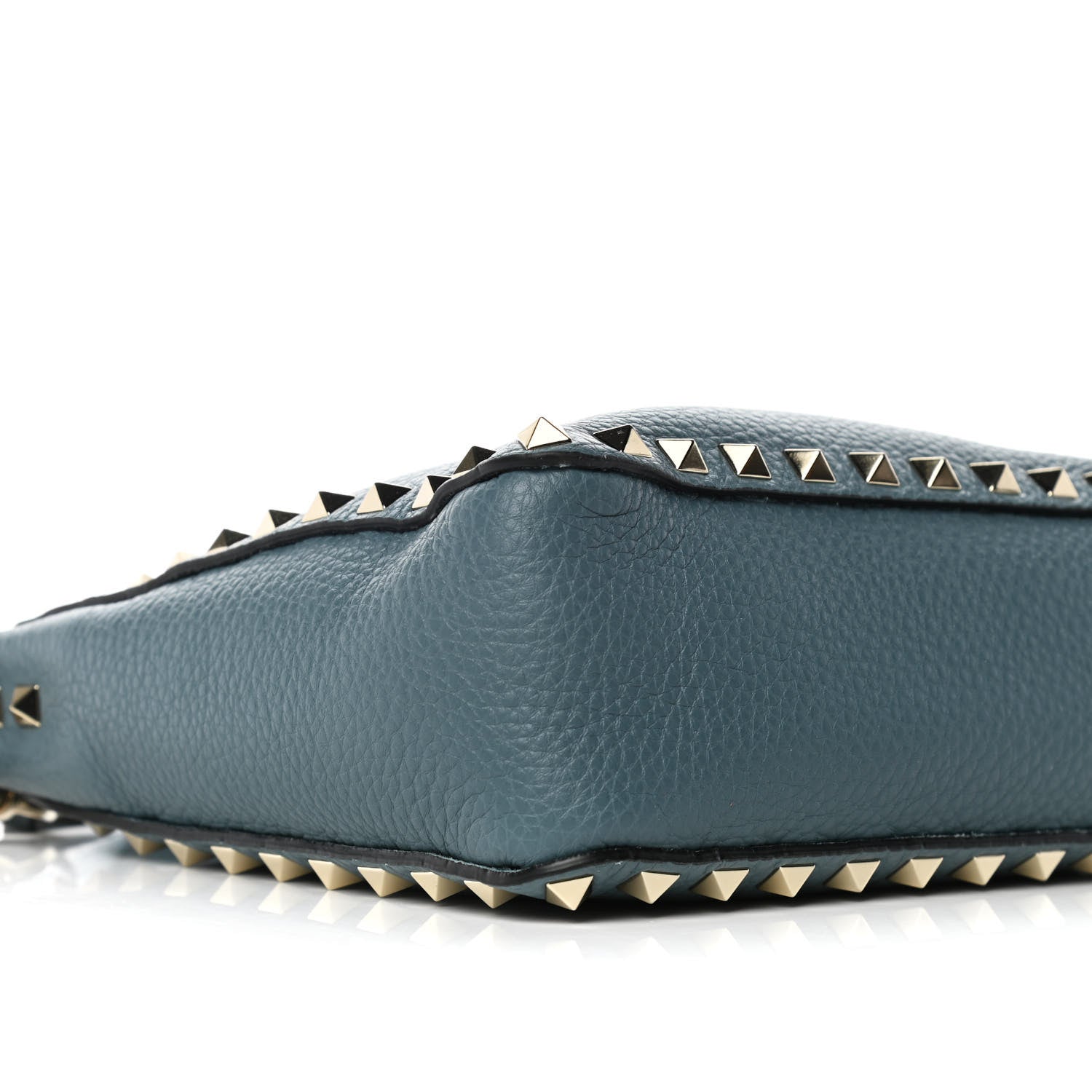 Valentino Garavani Pebbled Calfskin Mini Rockstud Flip-Lock Messenger Bag Amadeus 9 of 14