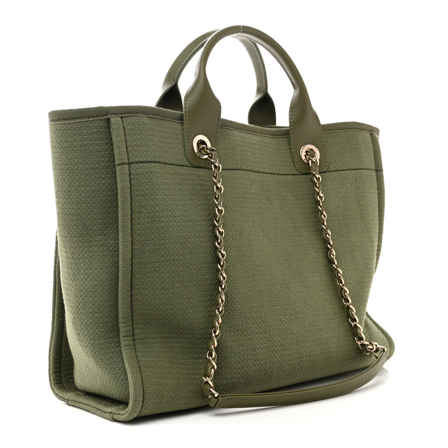 Mixed Fibers Small Deauville Tote Green