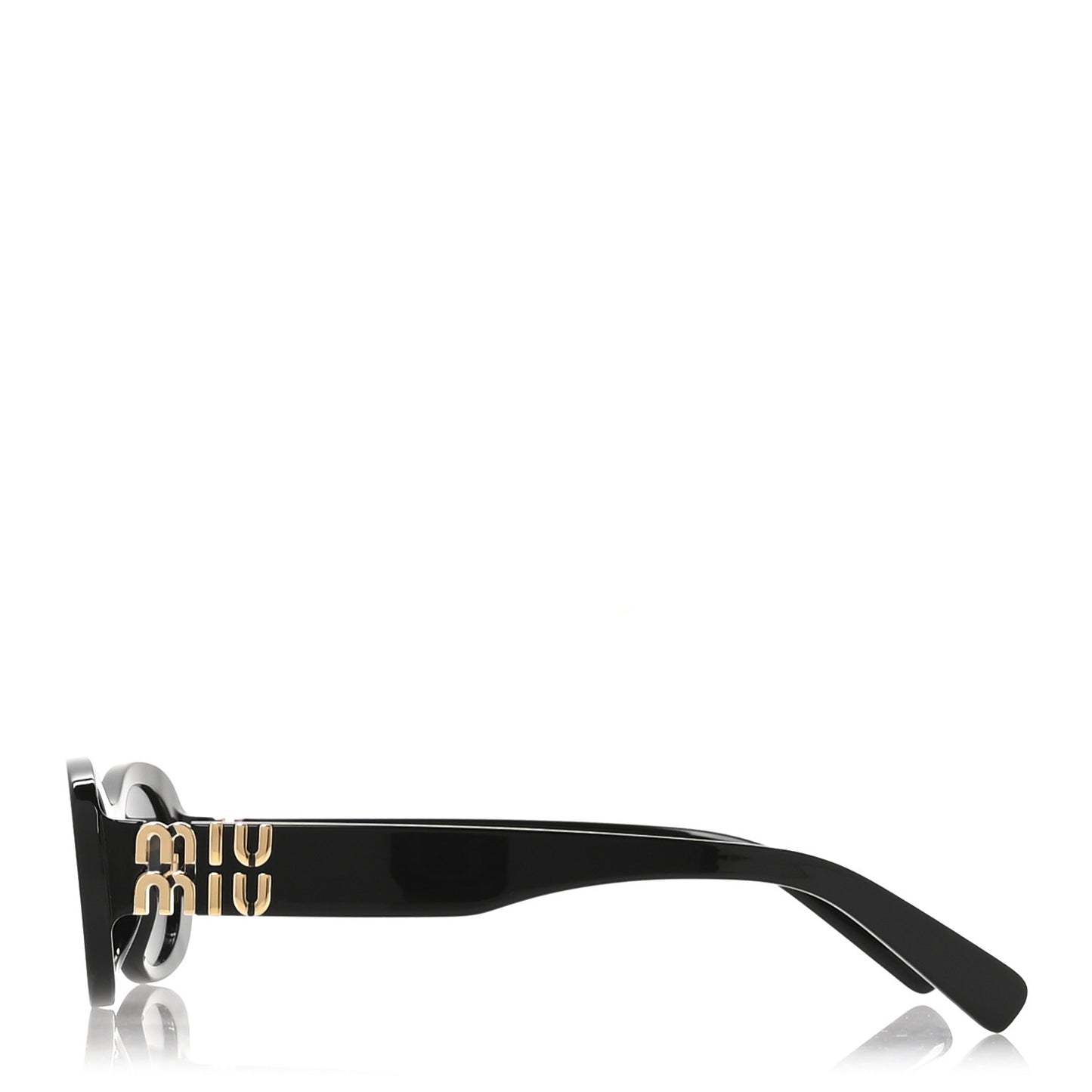 Acetate Oval Sunglasses SMU 06Z Black