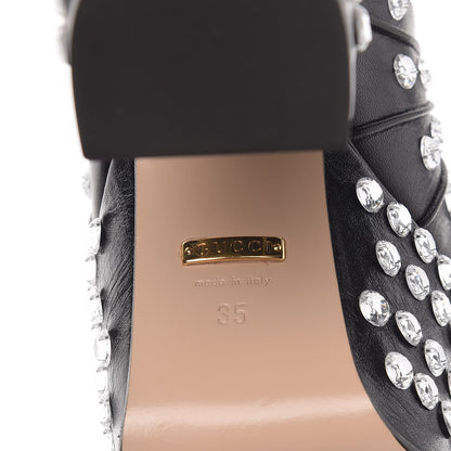 Gucci Malaga Kid Crystal Amilna Platform Loafer 35 Black 6 of 10