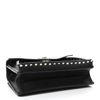 Proenza Schouler Calfskin Small Studded Hava Top Handle Bag Black 3 of 4