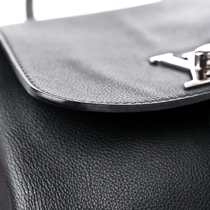Louis Vuitton Calfskin Lockme Backpack Black 12 of 13