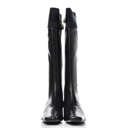Gucci Calfskin Silk Lifford Boots 8.5 Black 2 of 9