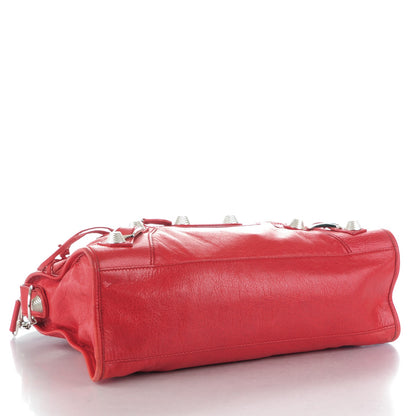 Balenciaga Agneau Giant 21 Silver Hardware City Rouge Coquelicot 4 of 8