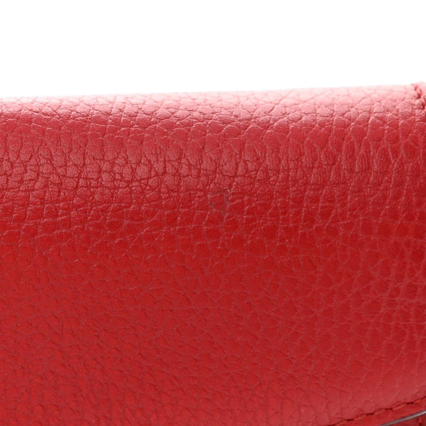 Calfskin Mini Dionysus Chain Wallet Hibiscus Red