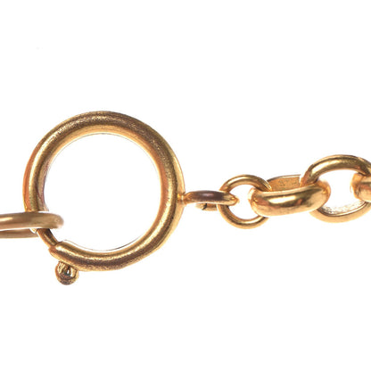 Chanel Quilted Large CC Long Necklace Gold 6 of 7