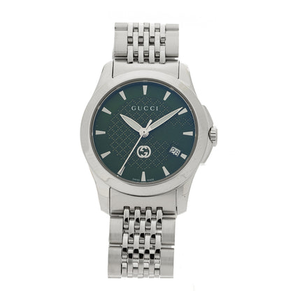 Gucci Stainless Steel 27mm G-Timeless Quartz Watch Green 1 of 4