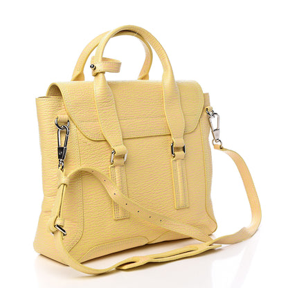 3.1 Phillip Lim 3.1 Textured Calfskin Medium Pashli Satchel Pollen Buff 3 of 12