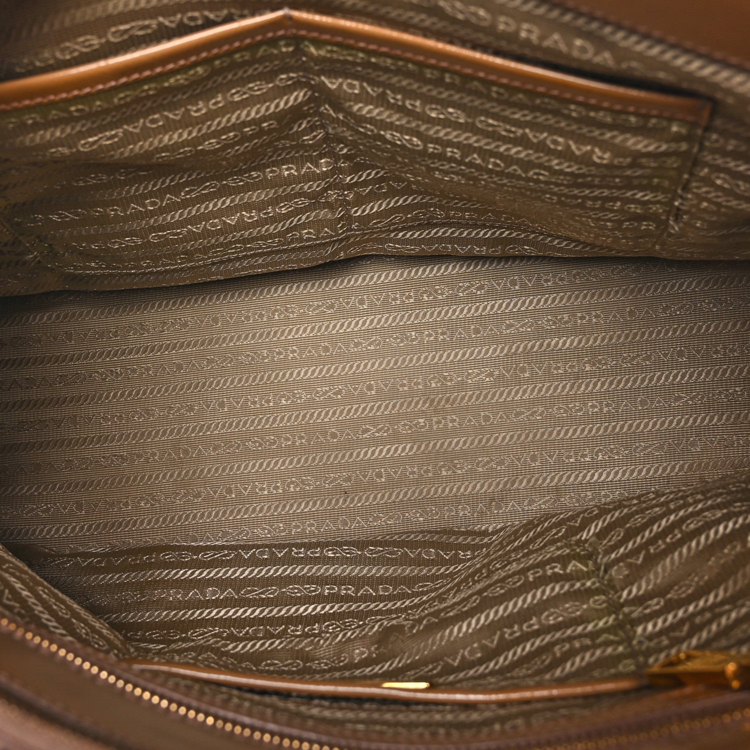 Prada Saffiano Vernice Galleria Medium Double Zip Tote Cammeo 5 of 11
