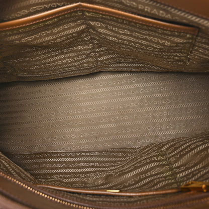 Prada Saffiano Vernice Galleria Medium Double Zip Tote Cammeo 5 of 11