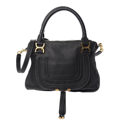 Chloe Calfskin Medium Marcie Satchel Black 1 of 10
