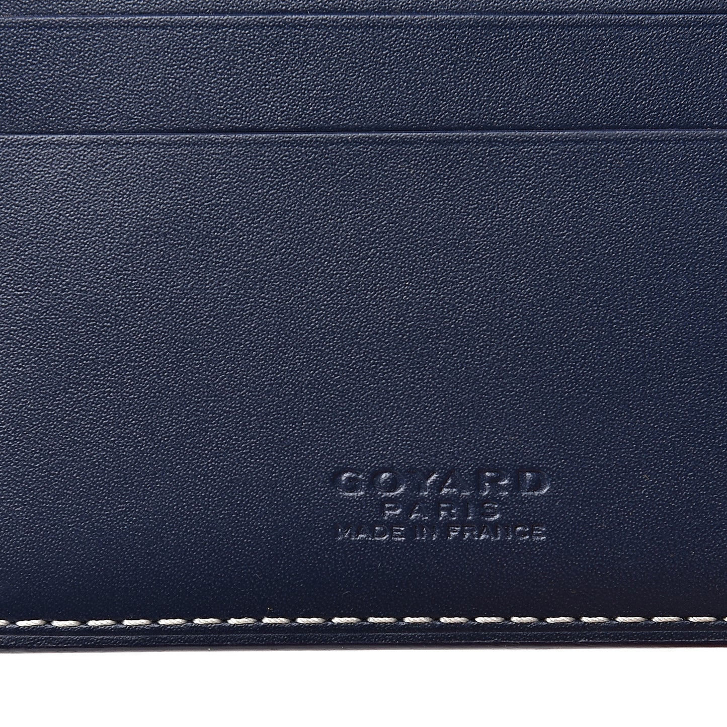 Goyardine Bi-Fold Victoire PM Wallet Navy