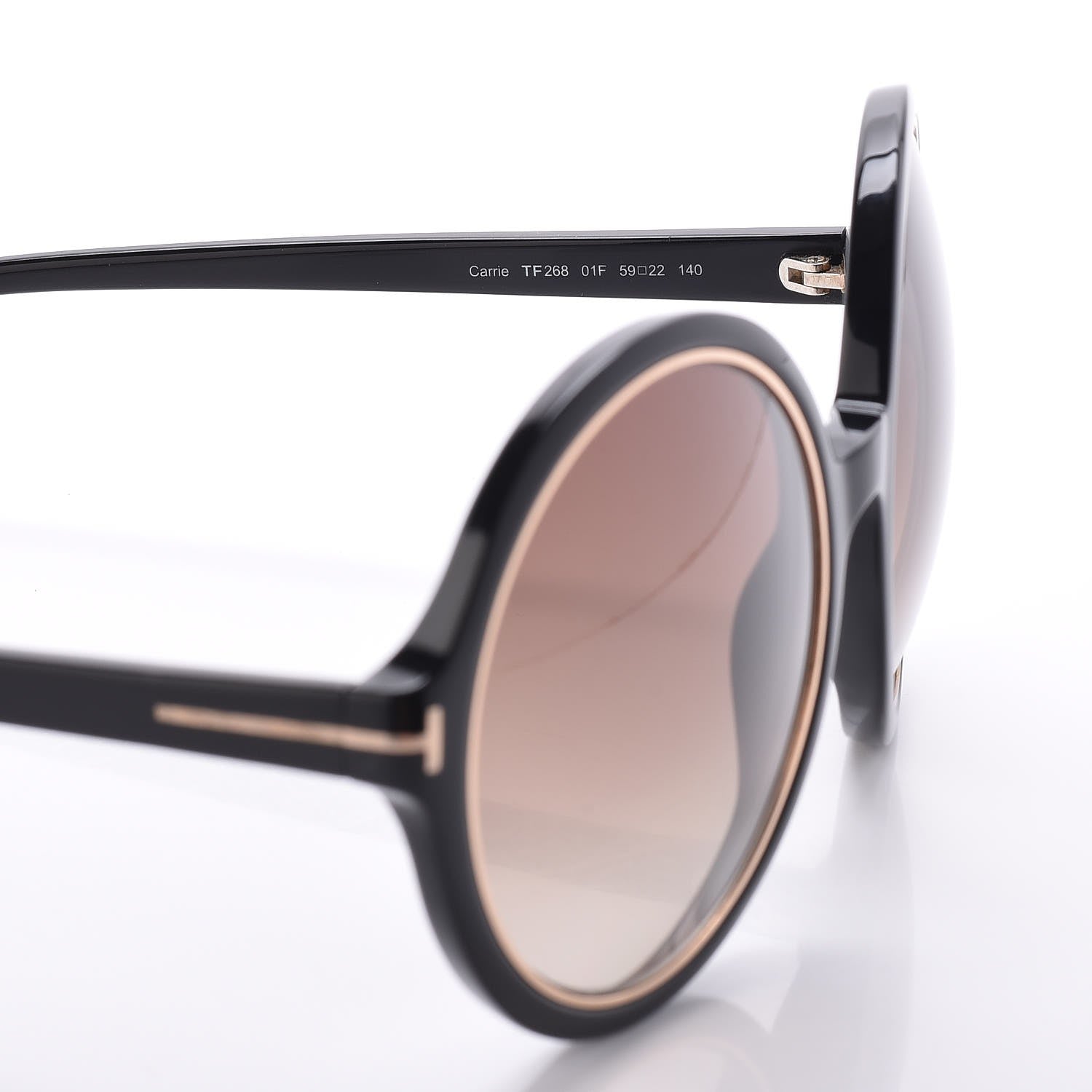 Tom Ford Carrie Sunglasses TF268 Black 6 of 8