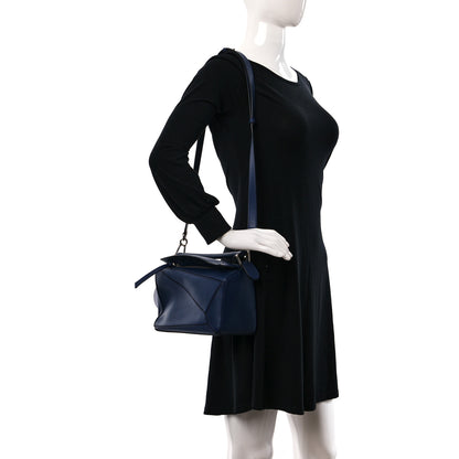 Loewe Calfskin Small Puzzle Bag Marine 3 of 8