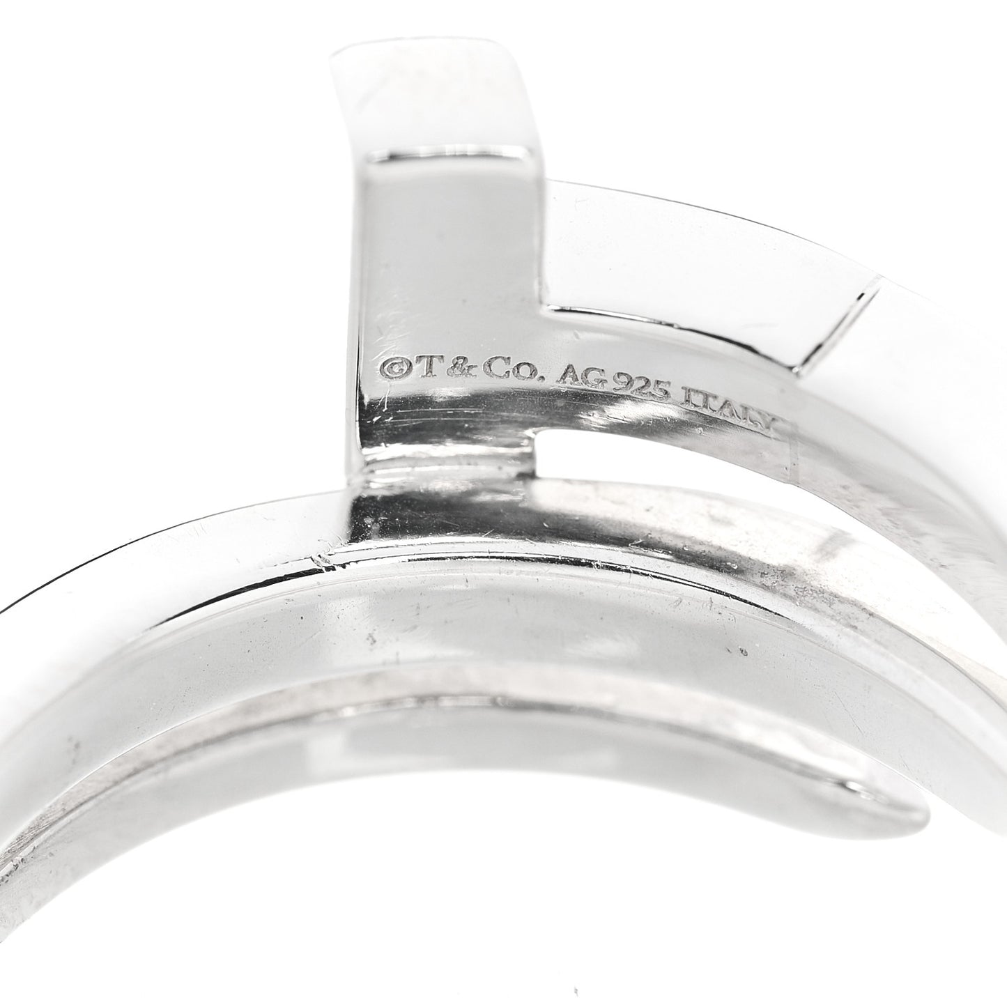 Sterling Silver T Square Wrap Ring 50 5.25