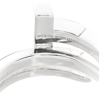 Tiffany Sterling Silver T Square Wrap Ring 50 5.25 4 of 4