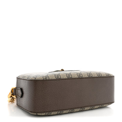 Gucci GG Supreme Monogram Web Neo Vintage Shoulder Bag Beige New Acero Crop 4 of 12