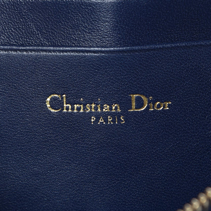 Christian Dior Lambskin Cannage Studded Lady Dior Camera Case Pouch Blue 6 of 7