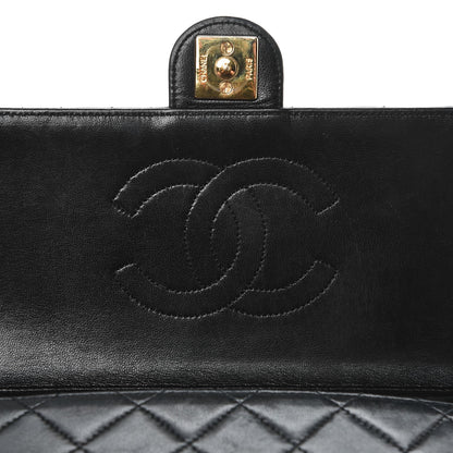 Chanel Lambskin Quilted Medium Single Flap Black 8 of 10