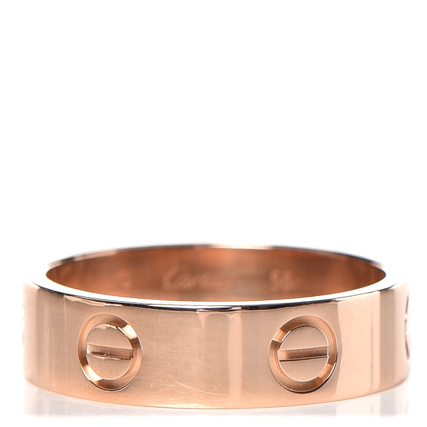 18K Pink Gold 5.5mm LOVE Ring 56 7.75