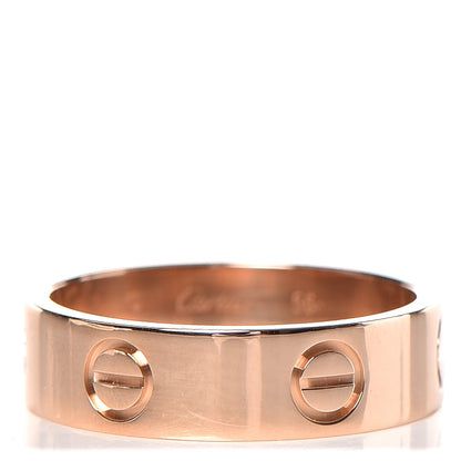Cartier 18K Pink Gold 5.5mm LOVE Ring 56 7.75 1 of 4