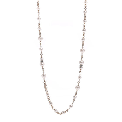 Chanel Pearl CC Coco Necklace Gold 1 of 5