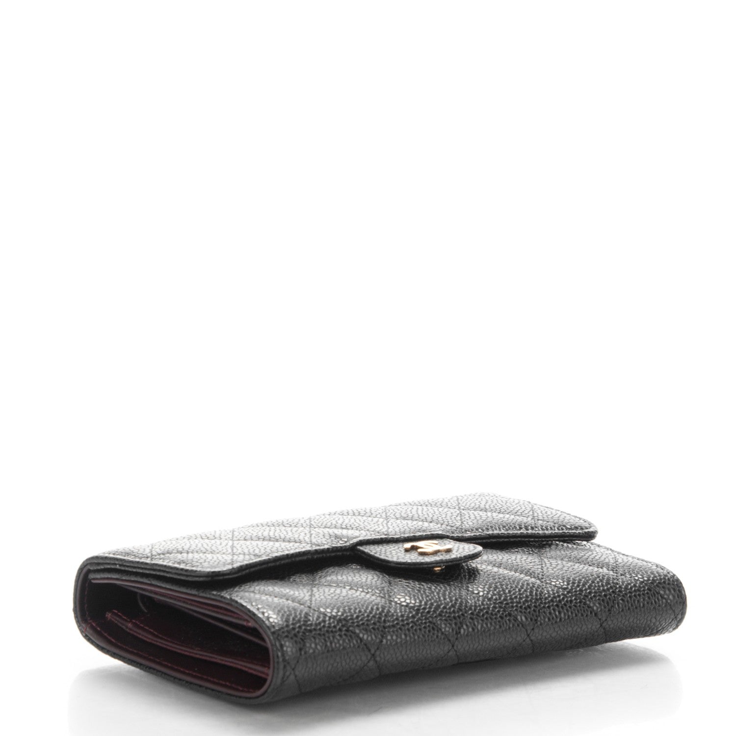 Chanel Caviar Quilted Large Flap Wallet Black 4 of 7