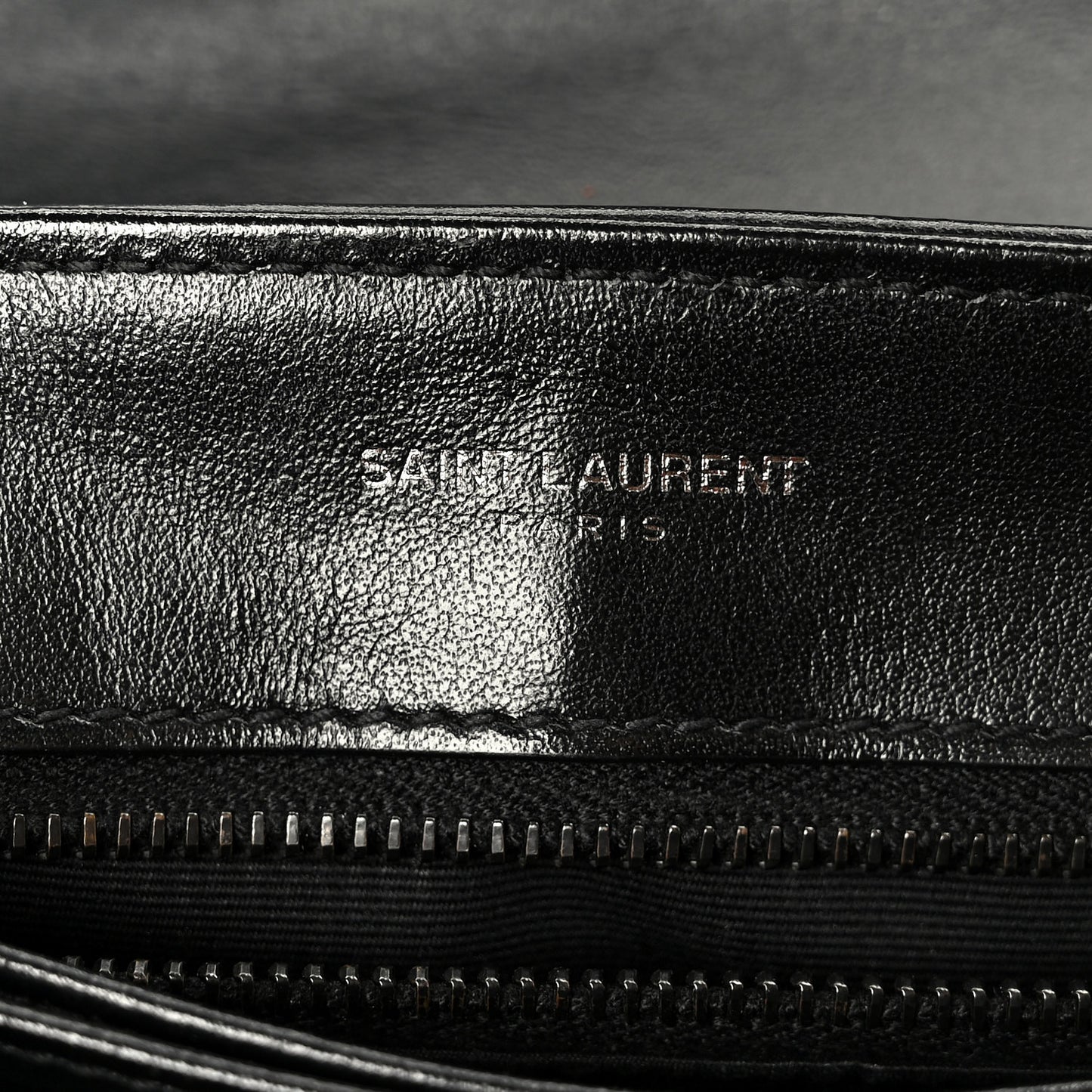Calfskin Y Quilted Monogram Monochrome Toy Loulou Crossbody Bag Black