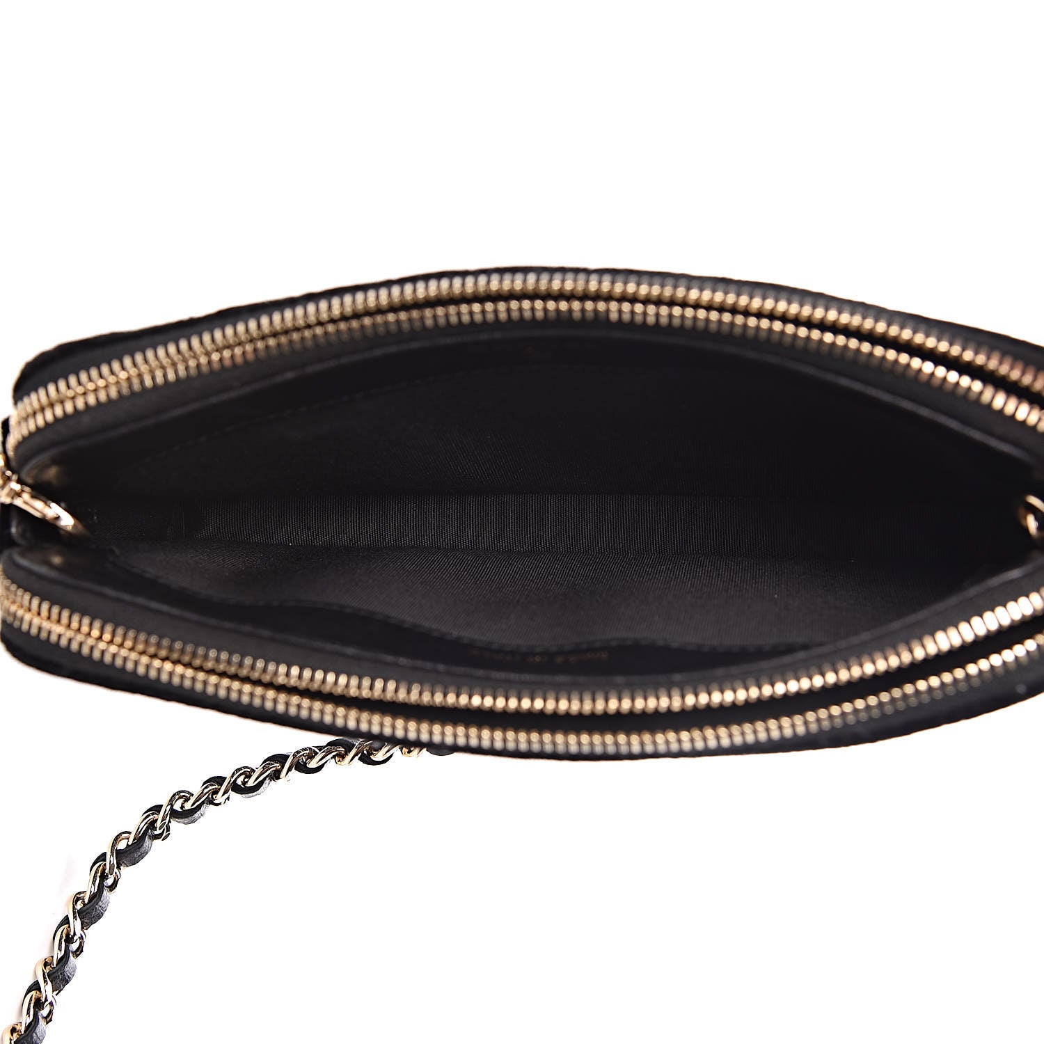 Chanel Velvet Pearl Small Clutch With Chain Black 6 of 13