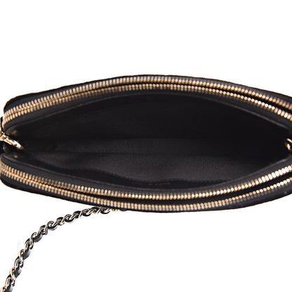 Chanel Velvet Pearl Small Clutch With Chain Black 6 of 13
