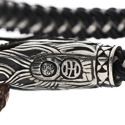 John Hardy Sterling Silver Bronze Naga Dragon Cord Bracelet 3 of 3