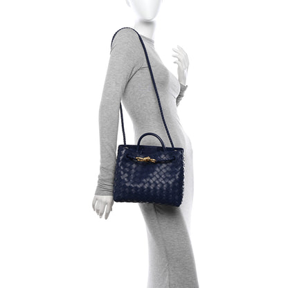 Bottega Veneta Nappa Intrecciato Small Andiamo Shoulder Bag Duke 2 of 9