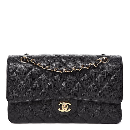 Chanel Caviar Quilted Medium Double Flap Black 1 of 11