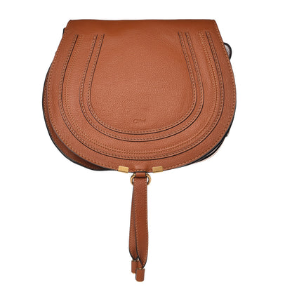 Chloe Calfskin Medium Marcie Round Crossbody Bag Tan 1 of 7