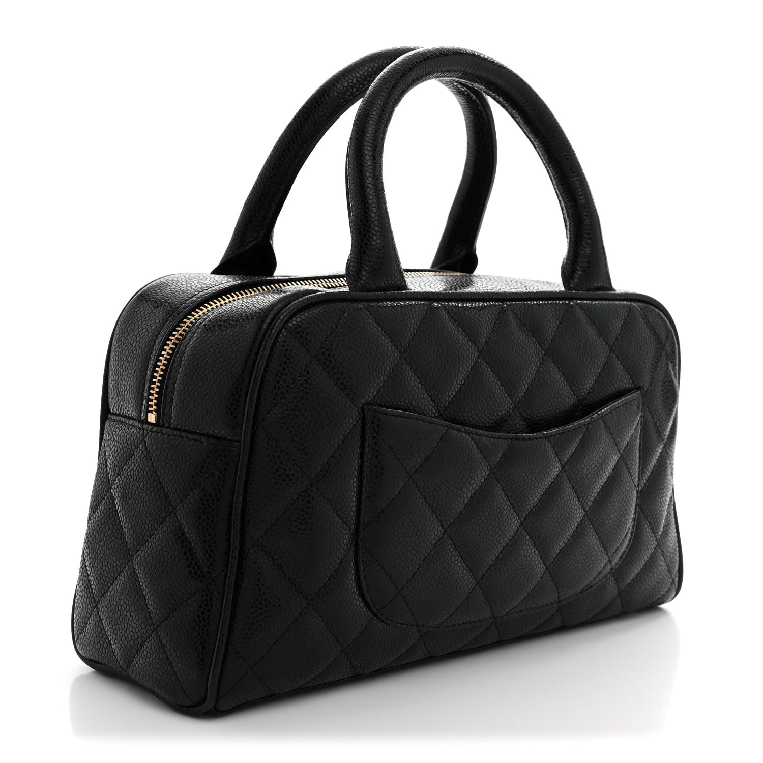 Chanel Caviar Quilted Small Bowler Black 3 of 12