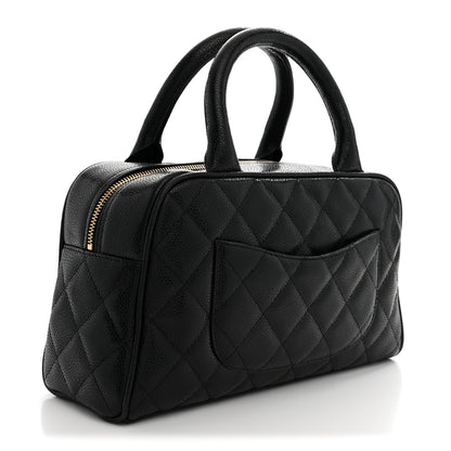 Chanel Caviar Quilted Small Bowler Black 3 of 12
