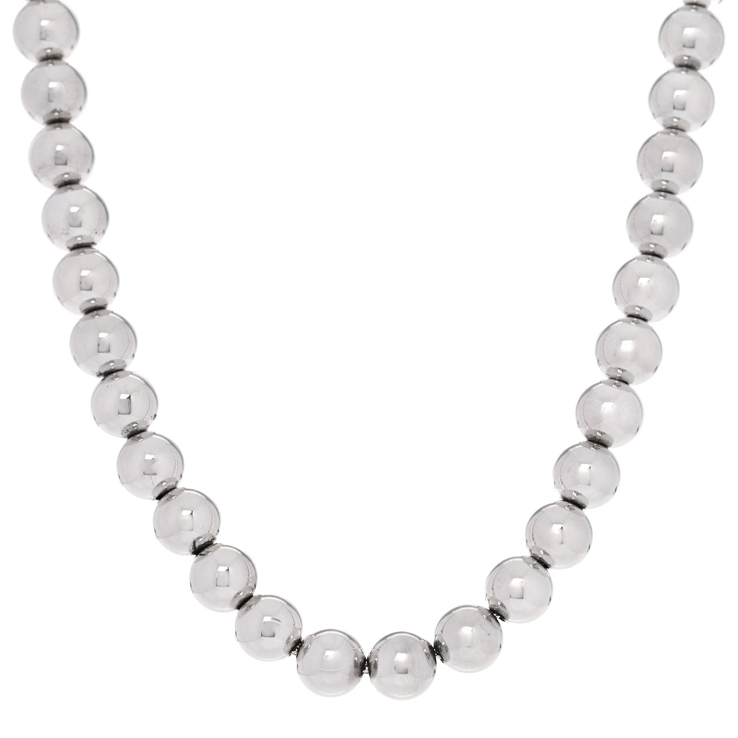 Tiffany Sterling Silver HardWear Graduated Ball Necklace 1 of 6