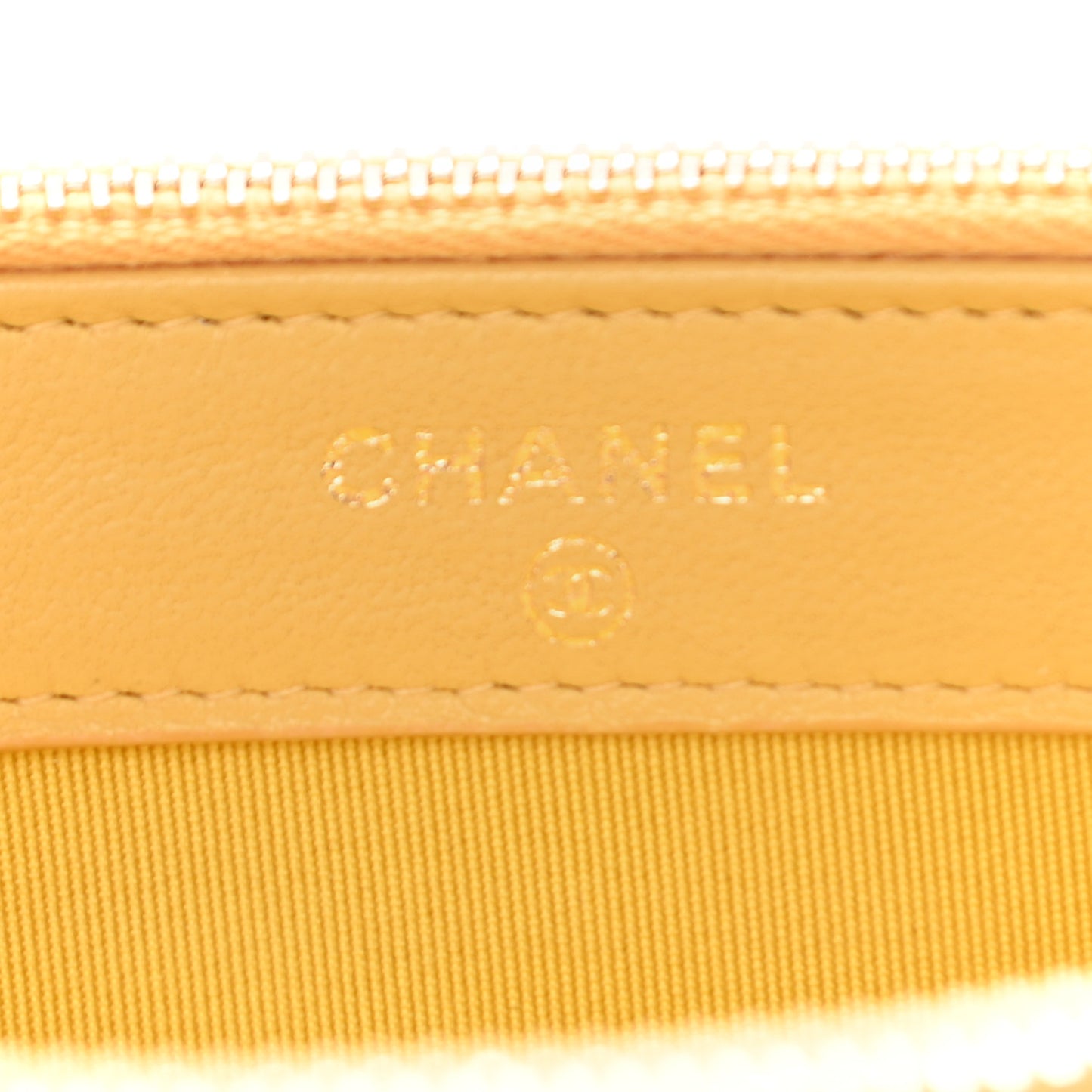 Lambskin Quilted Small Clutch With Chain Yellow