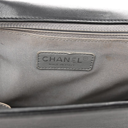 Chanel Calfskin Double Stitch Large Boy Flap Black 6 of 10