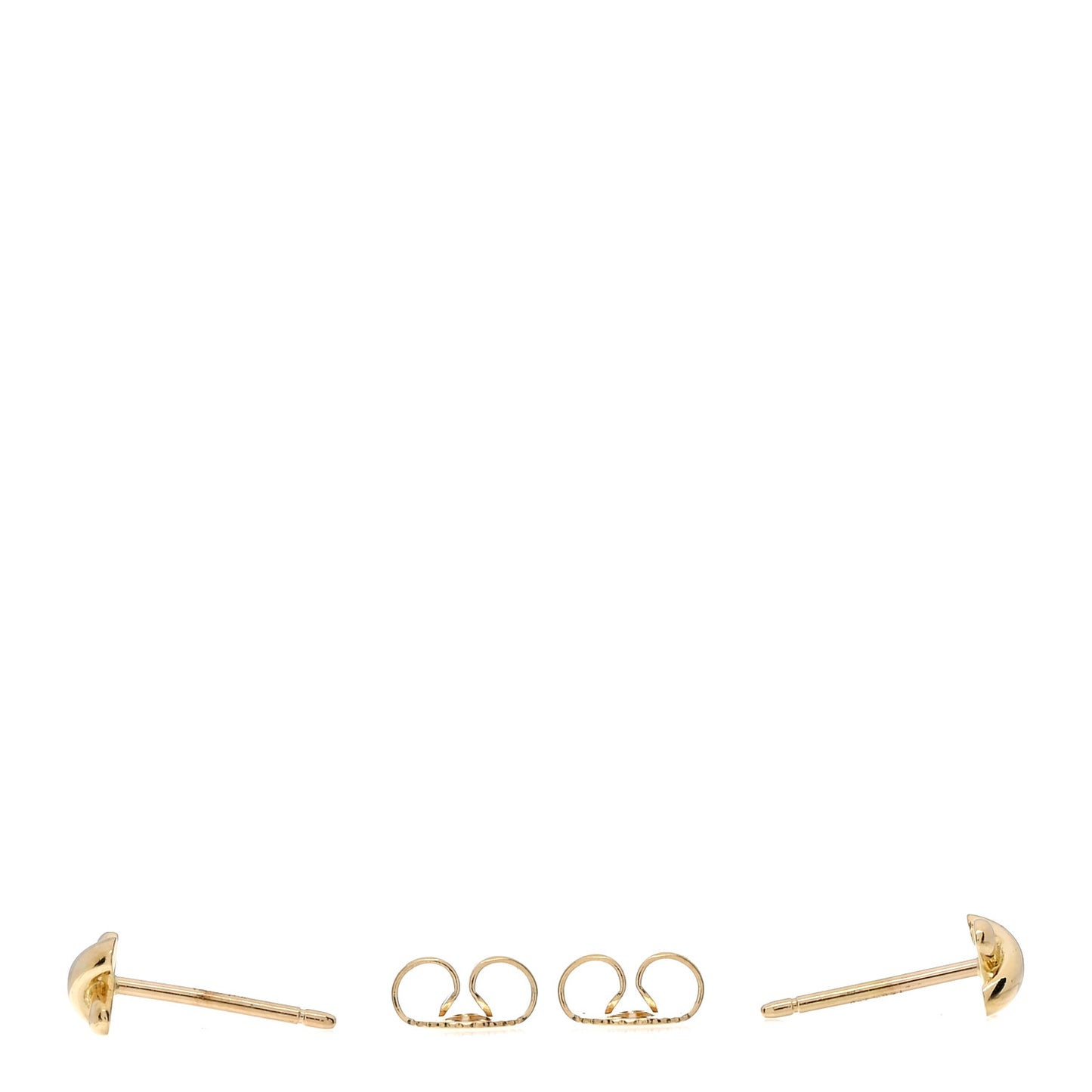 18K Yellow Gold Mini Stitch X Stud Earrings