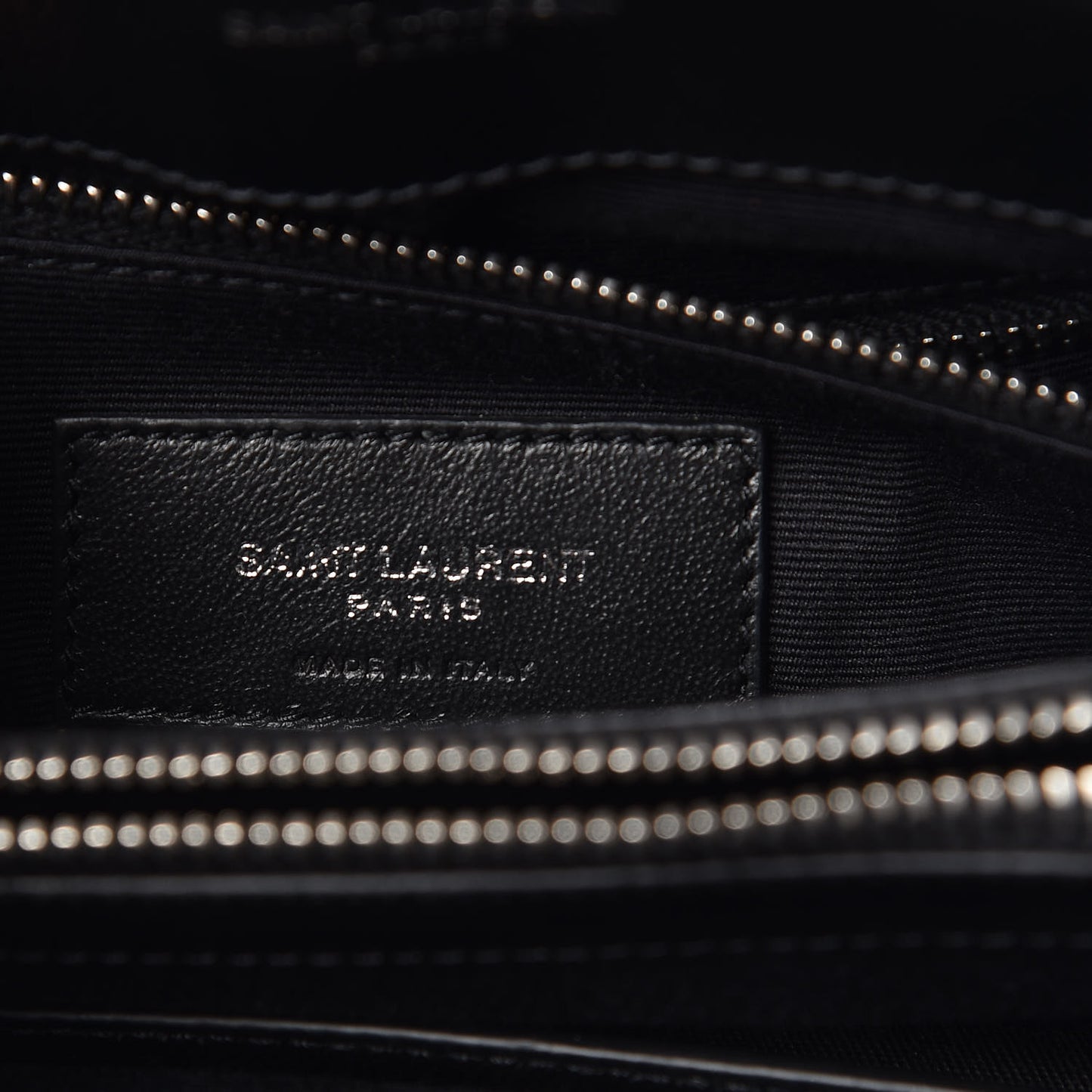 Calfskin Y Quilted Monogram Medium Loulou Satchel Black