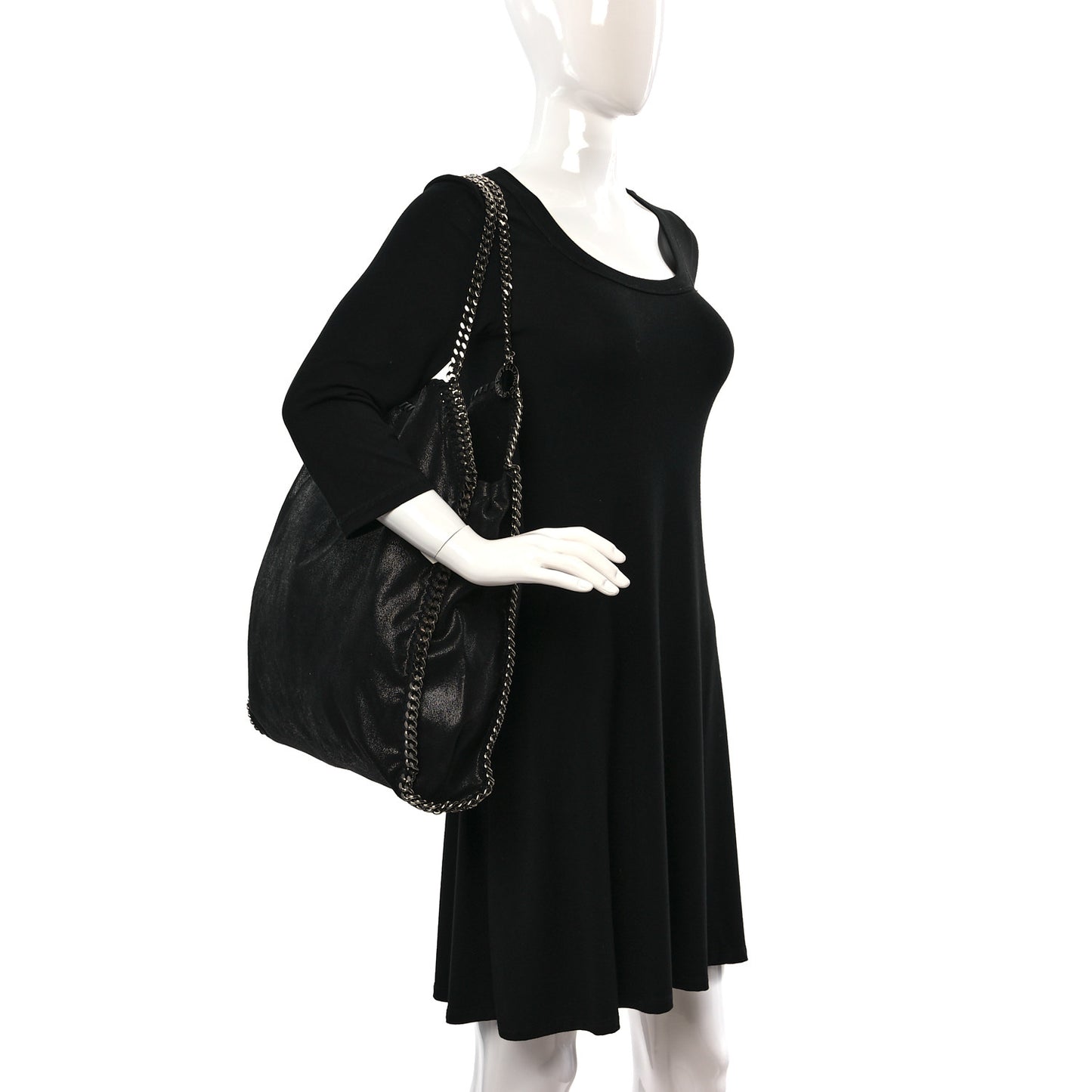 Shaggy Deer Big Falabella Tote Black
