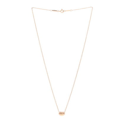 Tiffany 18K Rose Gold 9mm Elsa Peretti Bean Pendant Necklace 3 of 4