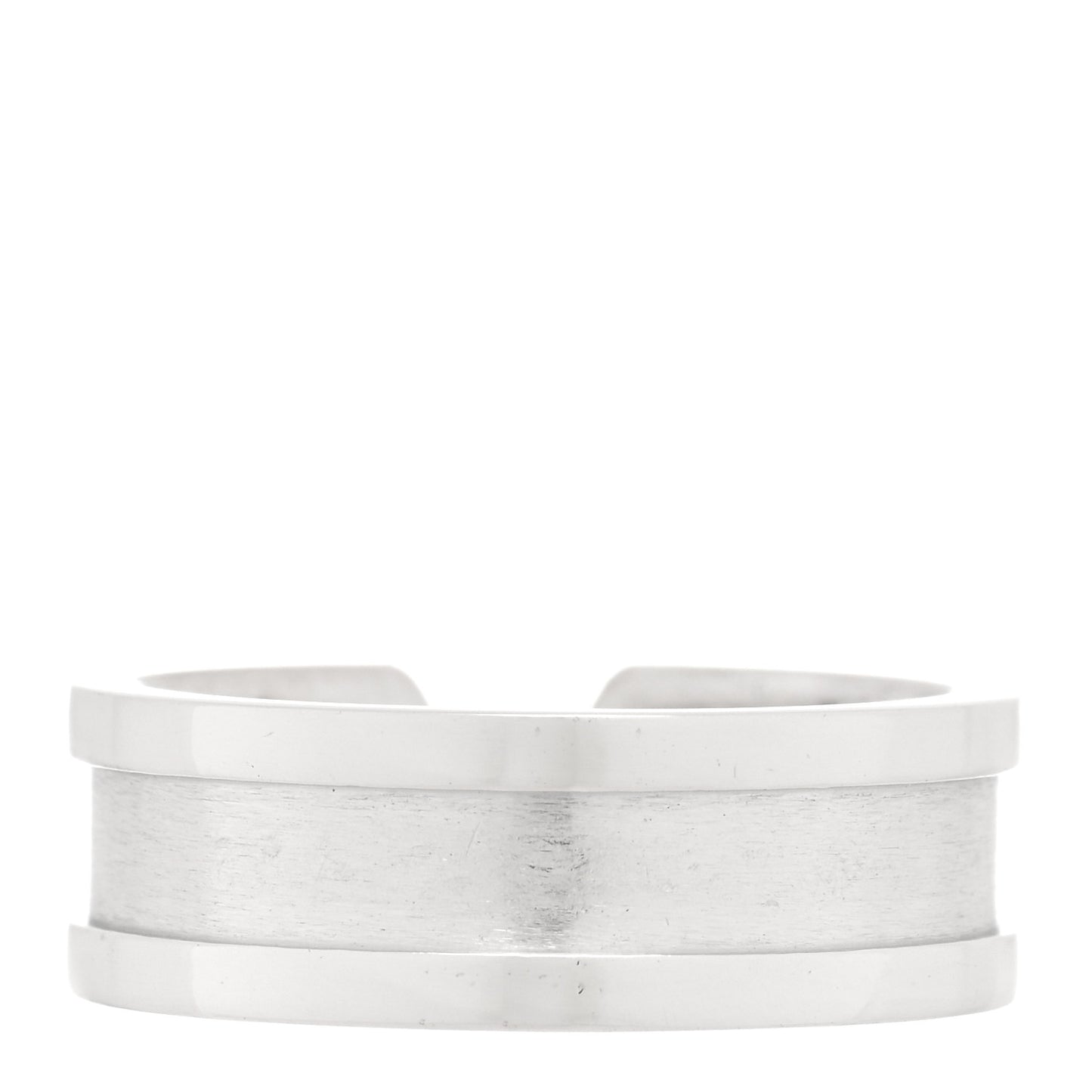 18K White Gold Diamond 6.5mm Logo De Cartier Ring 52 6