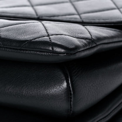 Chanel Calfskin Quilted Small Gold Top Handle Flap Black 11 of 15