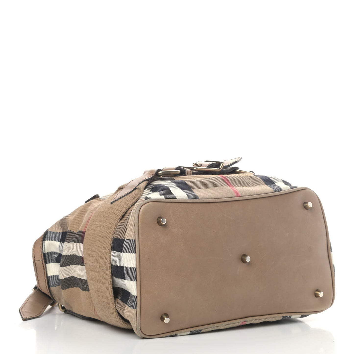 Calfskin House Check Medium Brecon Tote Dark Stone