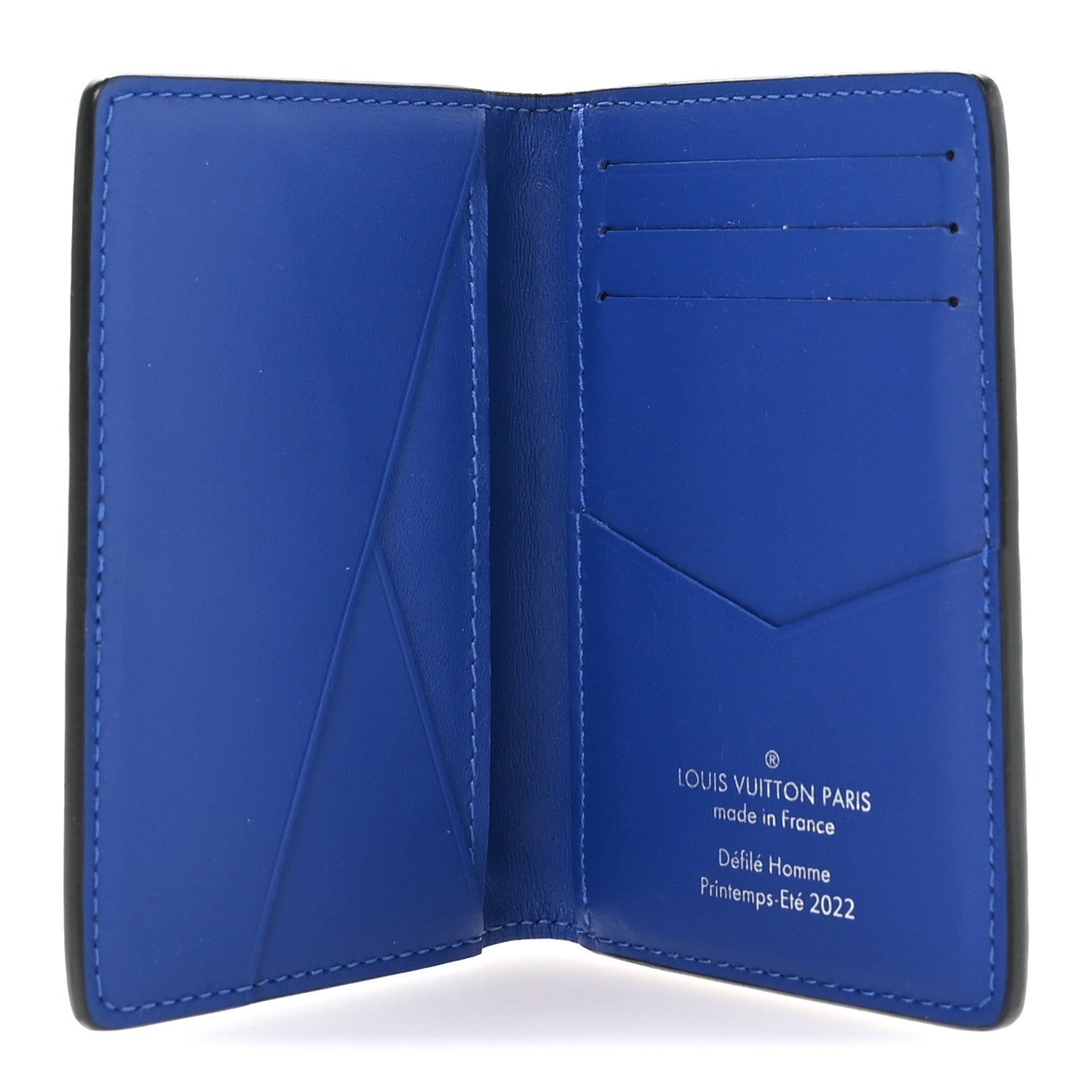 Louis Vuitton Taurillon Illusion Pocket Organizer Bleu Vert 5 of 7